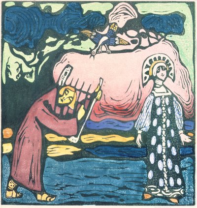 The Psaltery Player by Wassily Kandinsky